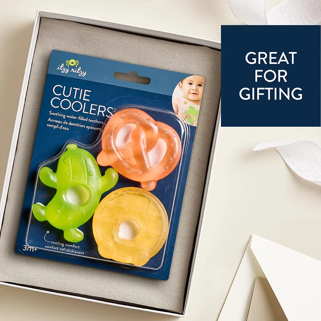 Itzy Ritzy Silly Foods Water-Filled Teethers Set of 3 | BPA-Free, Chilled Relief for Gums - view 5