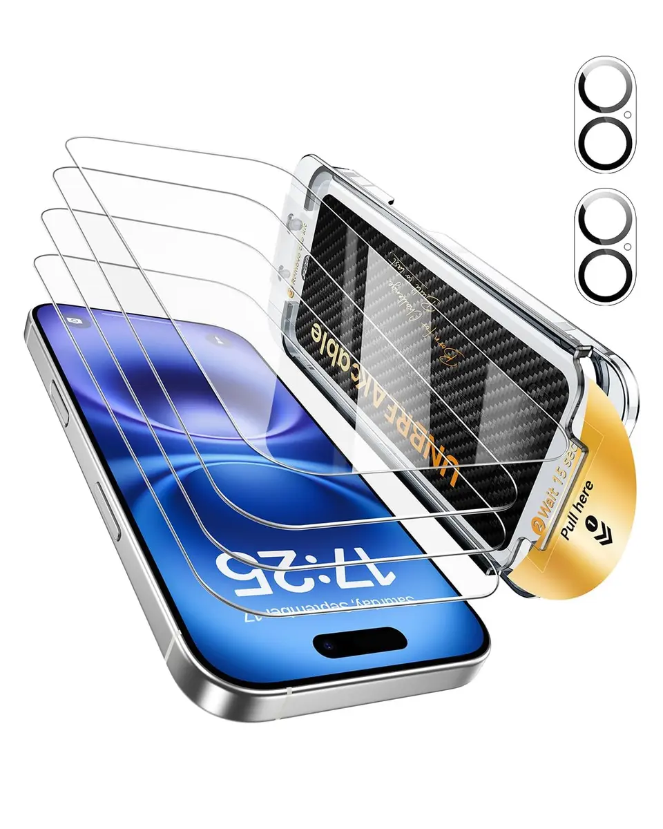 UNBREAKcable for iPhone 16 Screen Protector 6.1 inch | Military-Grade Impact Resistance - main product image