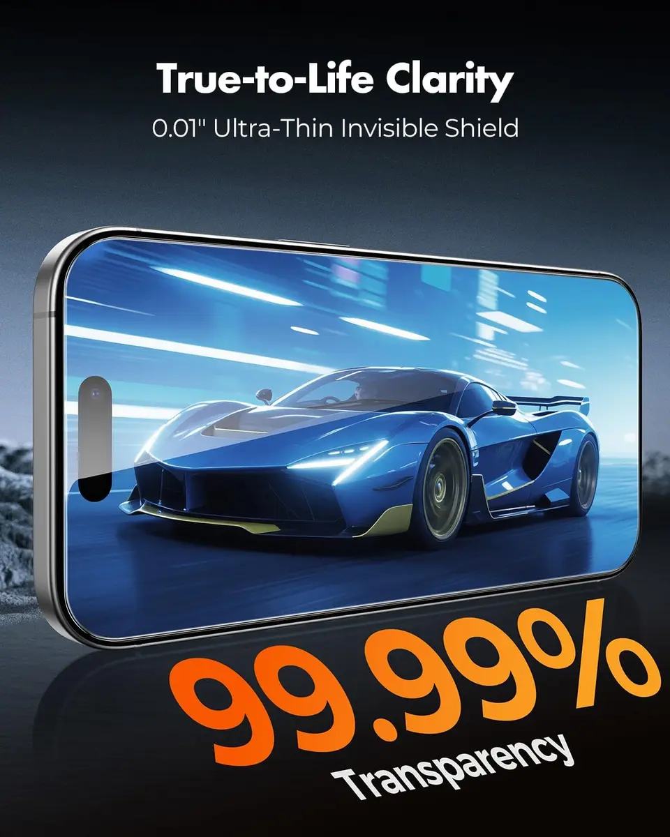 UNBREAKcable for iPhone 16 Screen Protector 6.1 inch | Military-Grade Impact Resistance - view 7