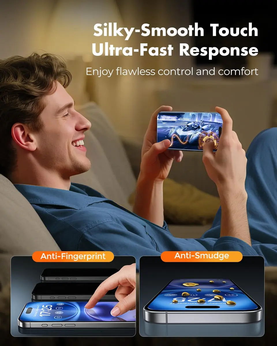 UNBREAKcable for iPhone 16 Screen Protector 6.1 inch | Military-Grade Impact Resistance - view 8