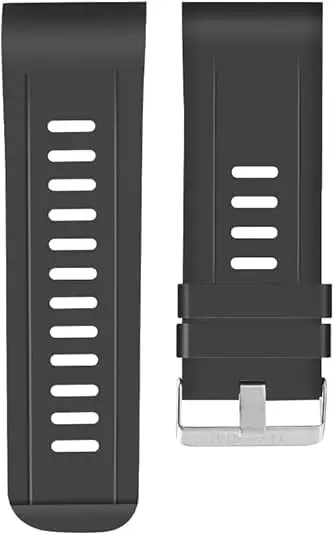 Rainbuvvy Wrist Strap Replacement Strap for 2.4 inch Large Screen Smartwatch | Original Black Plastic Band - main product image