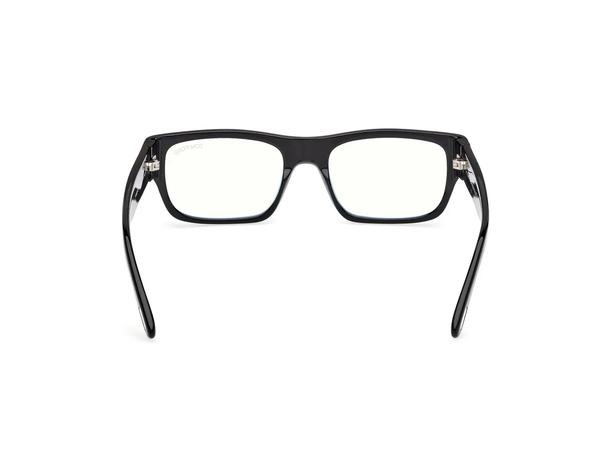 Tom Ford Eyeglasses FT 6034 -B 001 Shiny Black | Rectangular, Polycarbonate, 54/19/140 - view 4