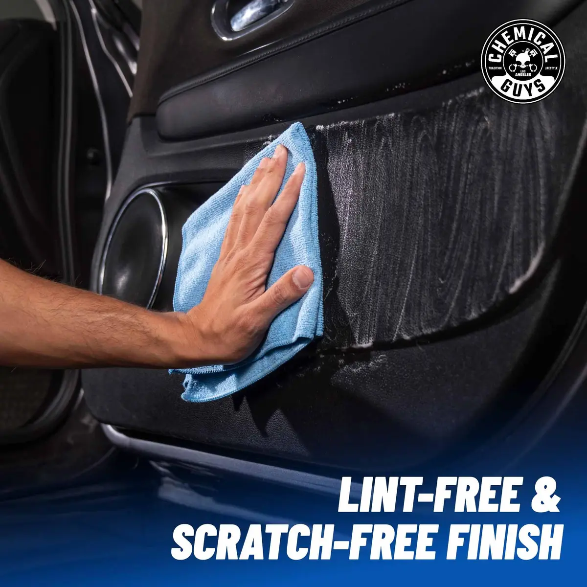 Chemical Guys Workhorse Microfiber Towels Blue 16 in | Professional-grade cleaning cloths for car & home - view 6