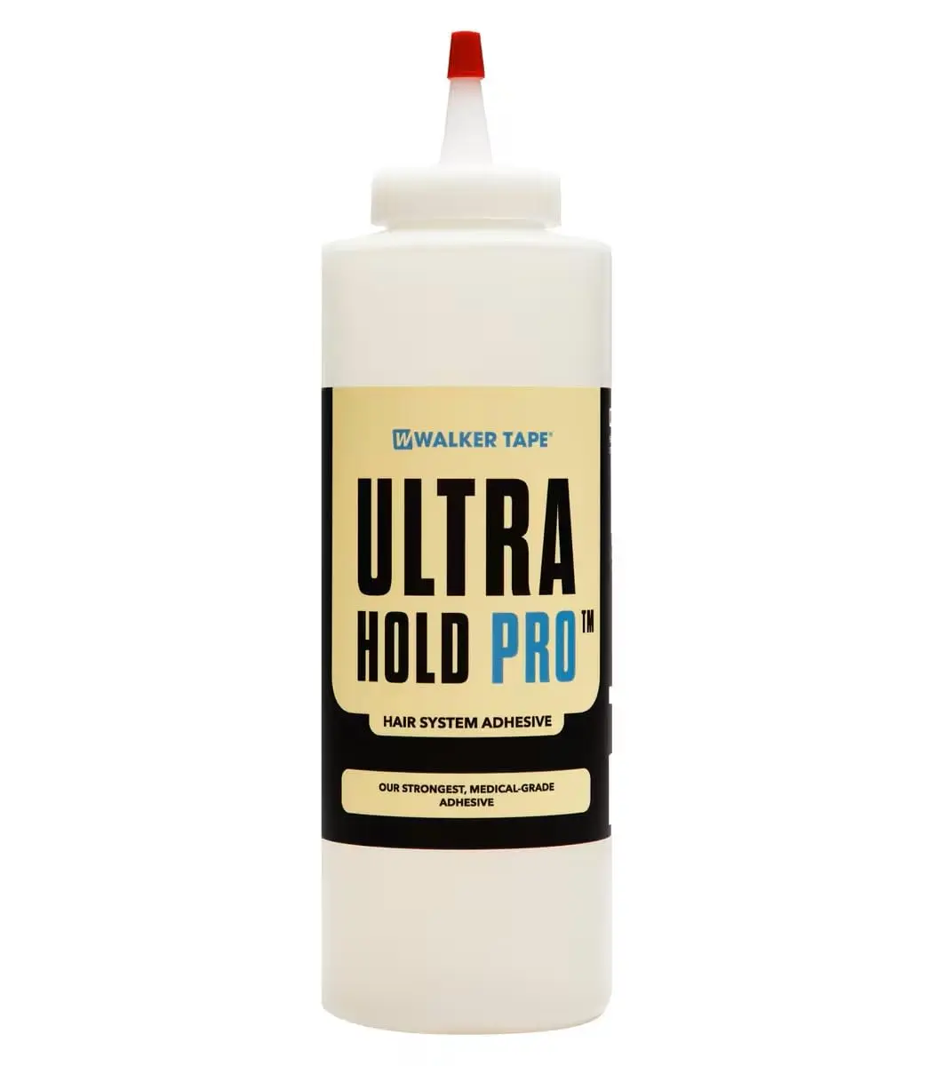 Walker Tape Ultra Hold Pro – Medical-Grade Silicone Adhesive for Hair Systems, Wigs & Toupees – Waterproof, Long-Lasting Bond (16 Fl Oz, Squeeze Bottle) - main product image