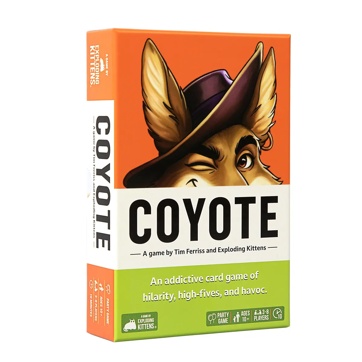 Exploding Kittens Coyote Card Game for 3-8 Players | Age 10+ | Fast & Fun Family Game - main product image