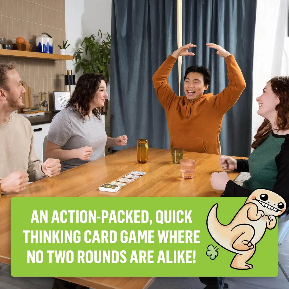 Exploding Kittens Coyote Card Game for 3-8 Players | Age 10+ | Fast & Fun Family Game - view 4