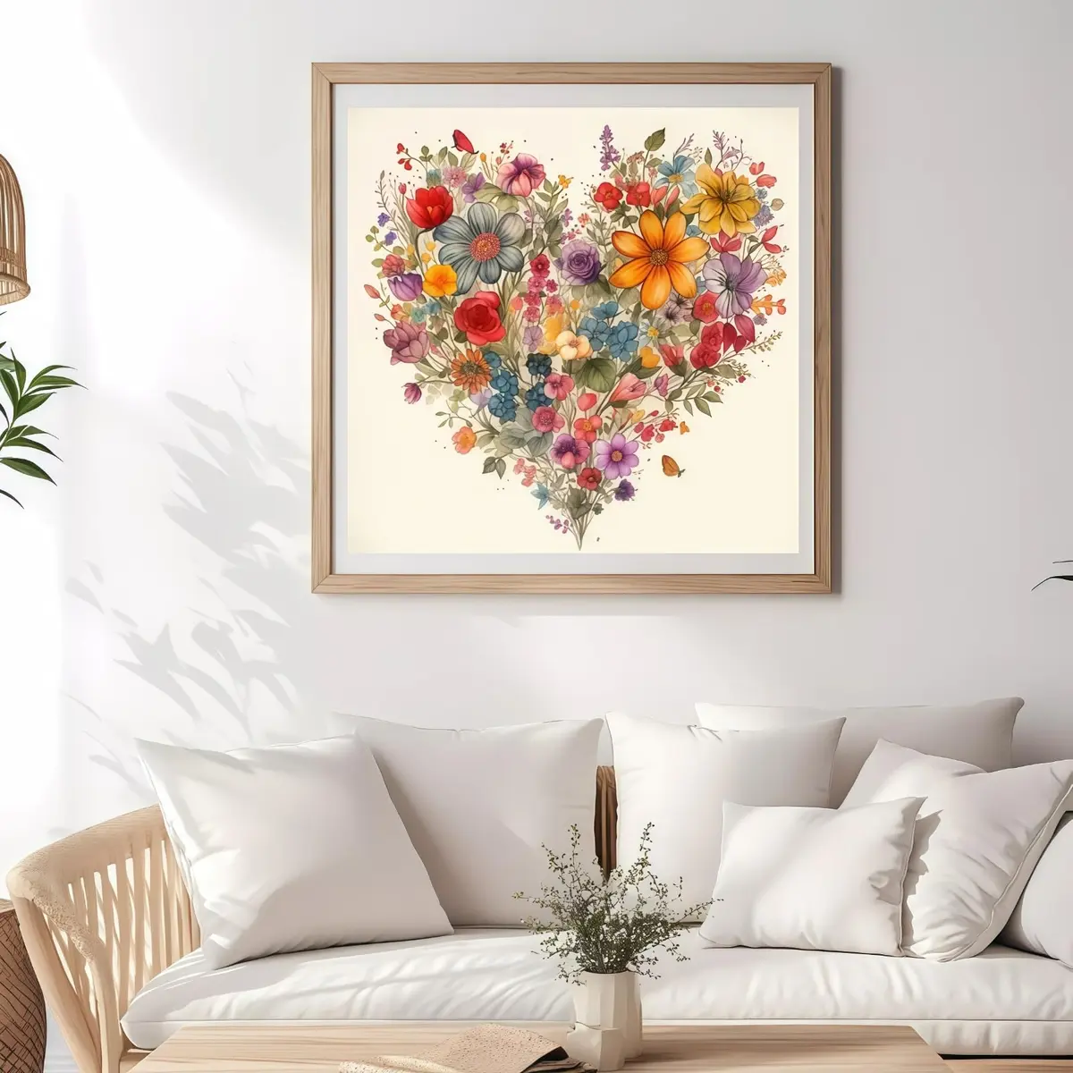 BYGFHLYW 5D Diamond Painting Kits for Adults, Heart Flower Diamond Art Kits 34.8cm x 34.8cm | Full Drill Gem Painting for Home Wall Decor - view 6