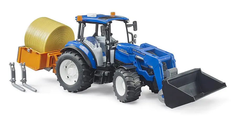 Bruder New Holland T5.120 Tractor with Front Loader | Scale 1:16, Realistic Farm Play - view 3