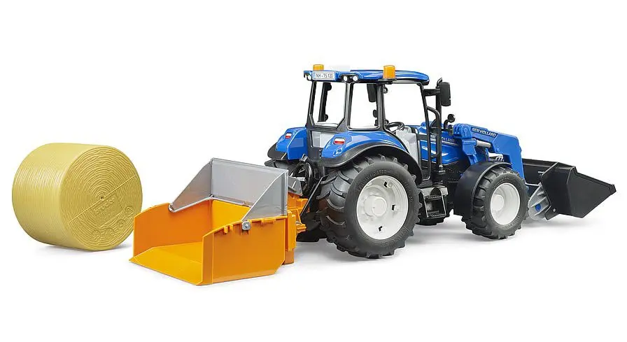 Bruder New Holland T5.120 Tractor with Front Loader | Scale 1:16, Realistic Farm Play - view 5