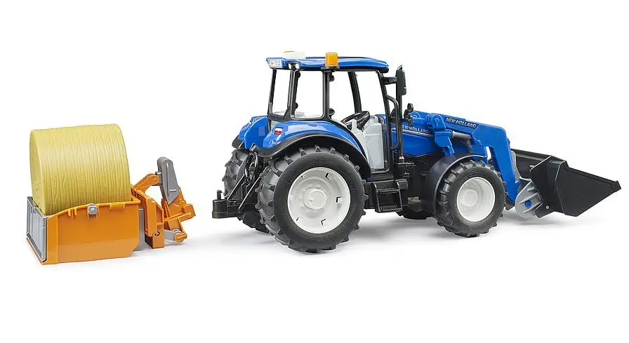Bruder New Holland T5.120 Tractor with Front Loader | Scale 1:16, Realistic Farm Play - view 6