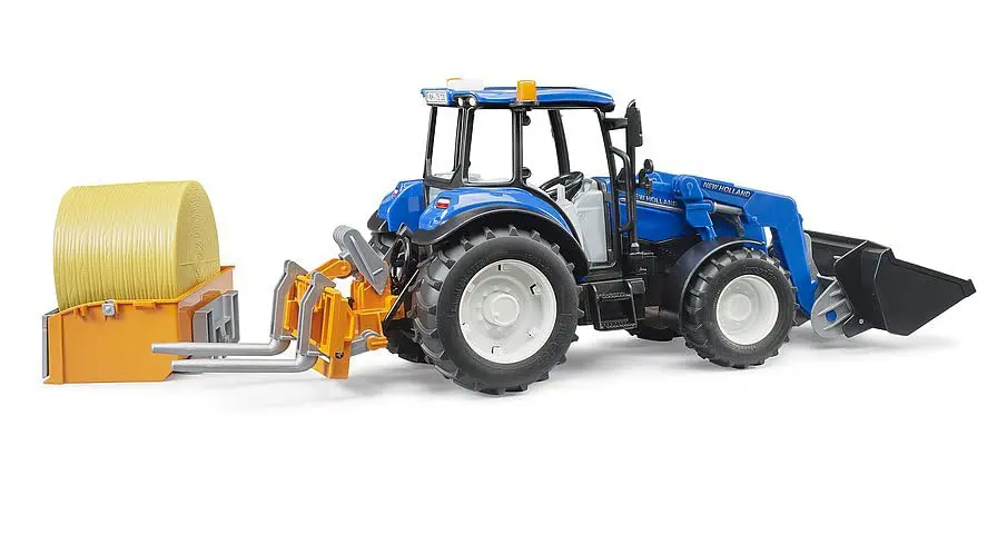 Bruder New Holland T5.120 Tractor with Front Loader | Scale 1:16, Realistic Farm Play - view 8