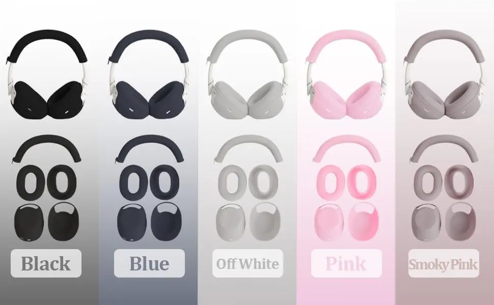 Adhiper 3-in-1 Silicone Sweat Case Cover for Sony WH-1000XM6 Headphones | Sweatproof & Washable (70-120 chars) - view 9