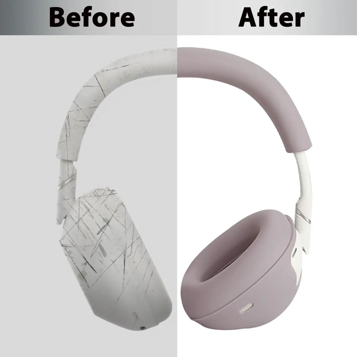 Adhiper 3-in-1 Silicone Sweat Case Cover for Sony WH-1000XM6 Headphones | Sweatproof & Washable (70-120 chars) - view 3