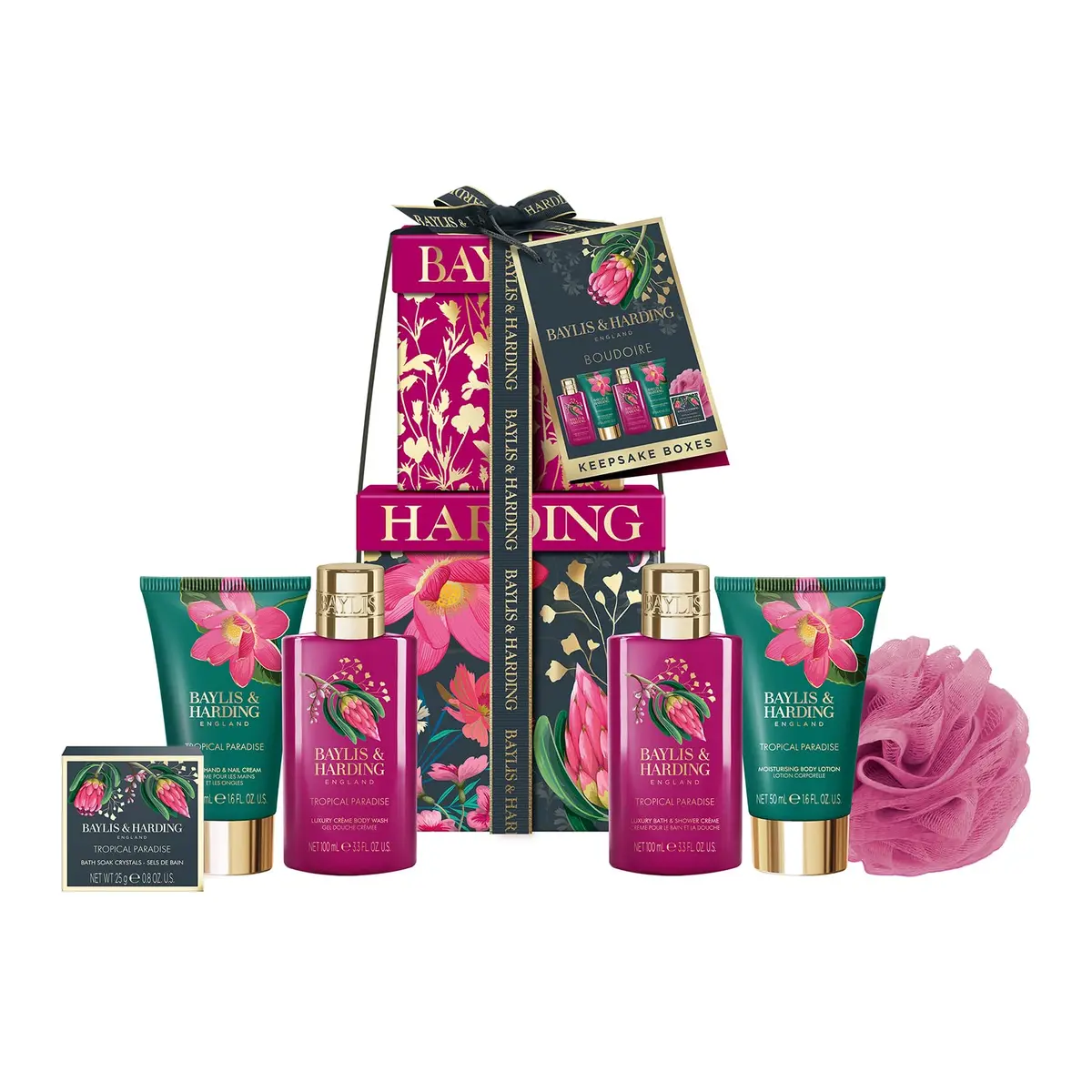 Baylis & Harding Boudoire Gift Set for Women | Tropical Paradise Fragrance, 6 Items, Vegan & Cruelty-Free - main product image