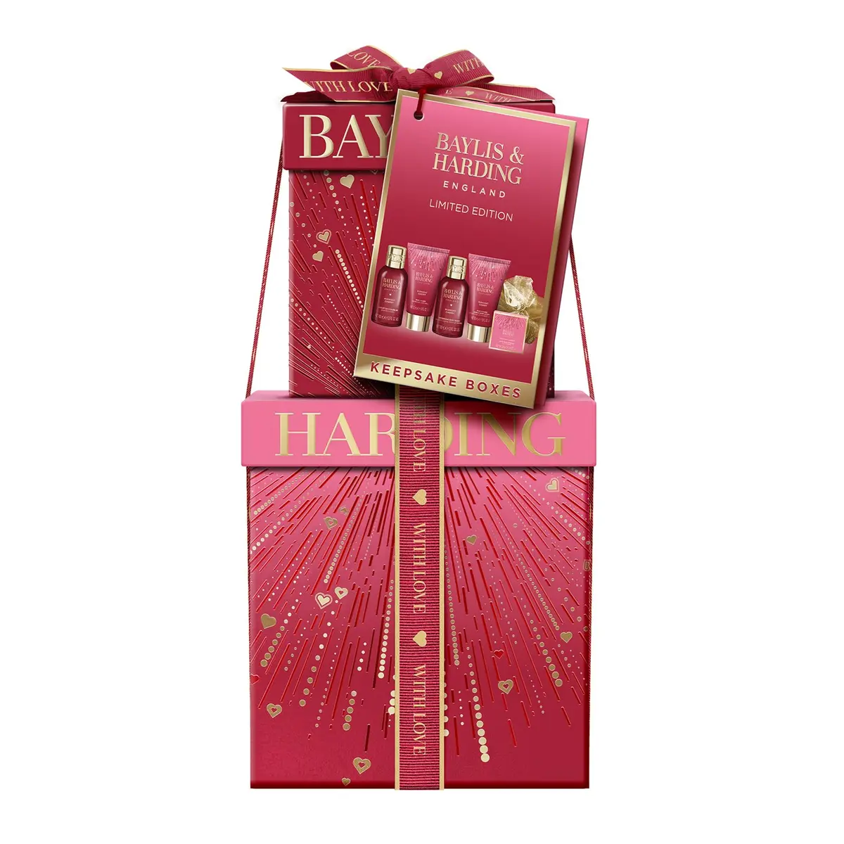 Baylis & Harding Limited Edition Pamper Present Gift Set for Women | Midnight Cherry Fragrance, 6-Piece - view 2