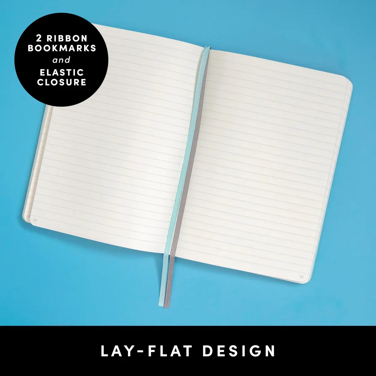 PAPERAGE Lined Journal Notebook 5.6 x 8 in (252 Pages, Yellow) | Acid-Free Paper for Smooth Writing - view 3