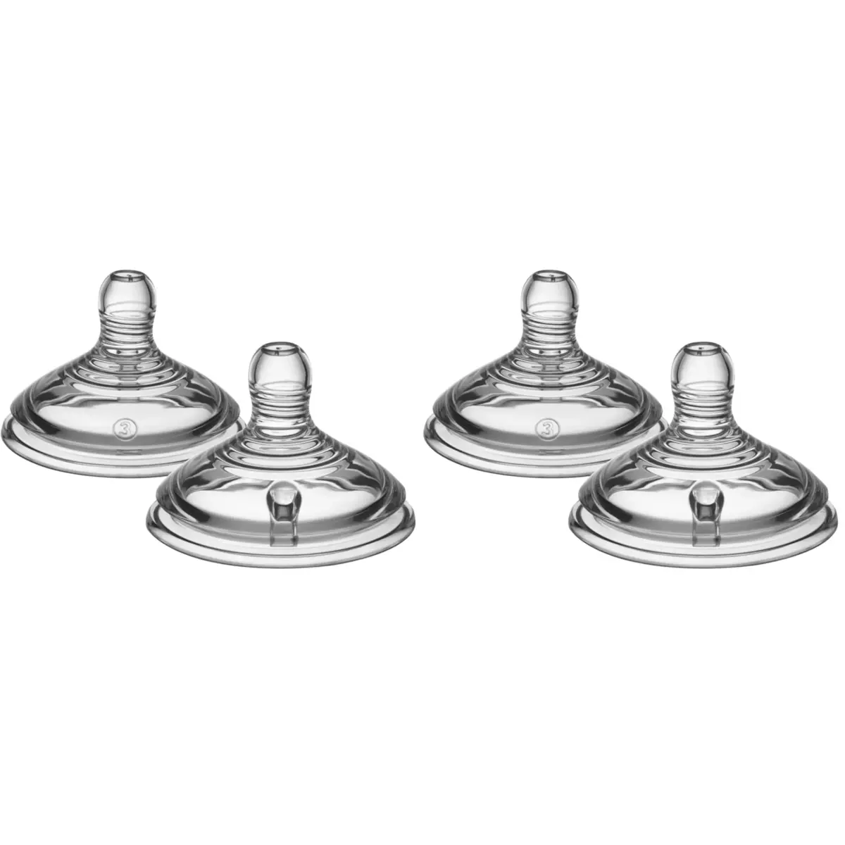 Tommee Tippee Natural Start Baby Bottle Nipples Slow Flow 0+ Months, 4 Count | Breast-Like for Natural Latch - main product image