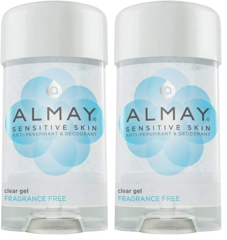 Almay Hypoallergenic Gel Antiperspirant Deodorant for Sensitive Skin, Fragrance-Free, 133ml (4.5 fl oz) | All Day Wetness Protection - main product image
