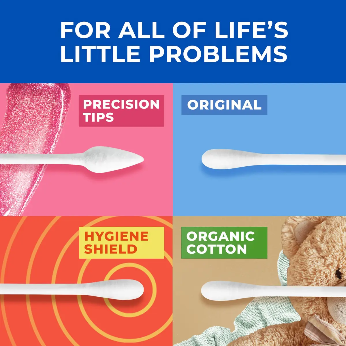 Q-tips Cotton Swabs Travel Size | 100% Cotton for First Aid & Beauty (30 Count Pack of 2) - view 4