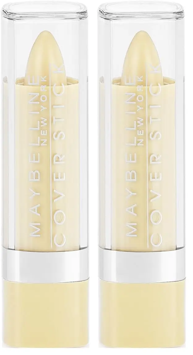 Maybelline Cover Stick Corrector Concealer 0.16 oz Pack of 2 | Yellow for Dark Circles - main product image