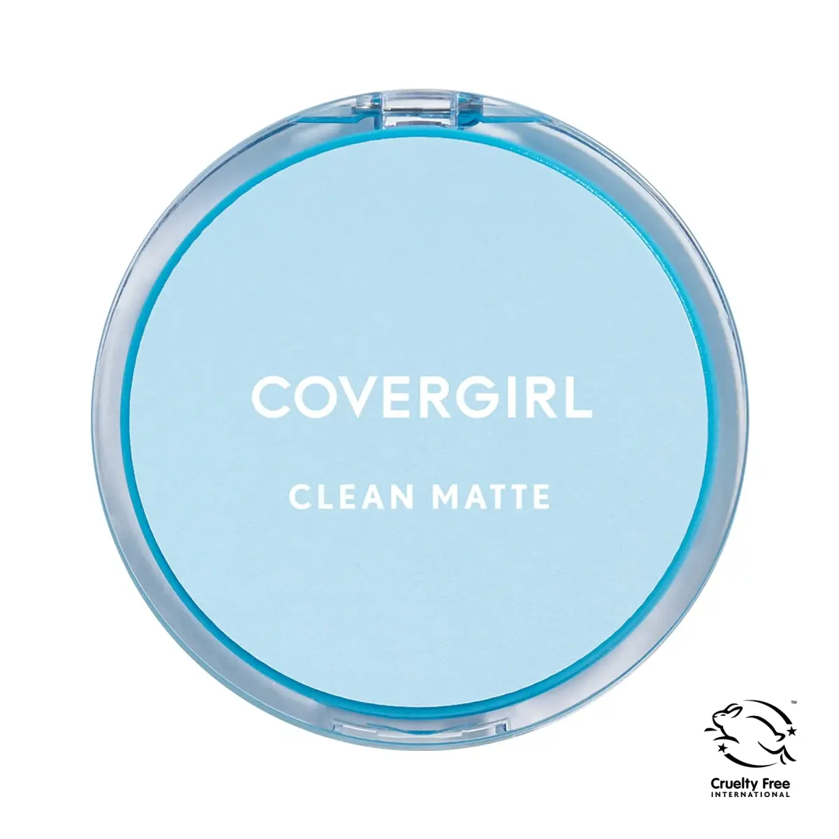 COVERGIRL Clean Matte Pressed Powder, Medium Light 535, 0.7 oz (20g) | Shine-Free Finish for Oily Skin - view 2