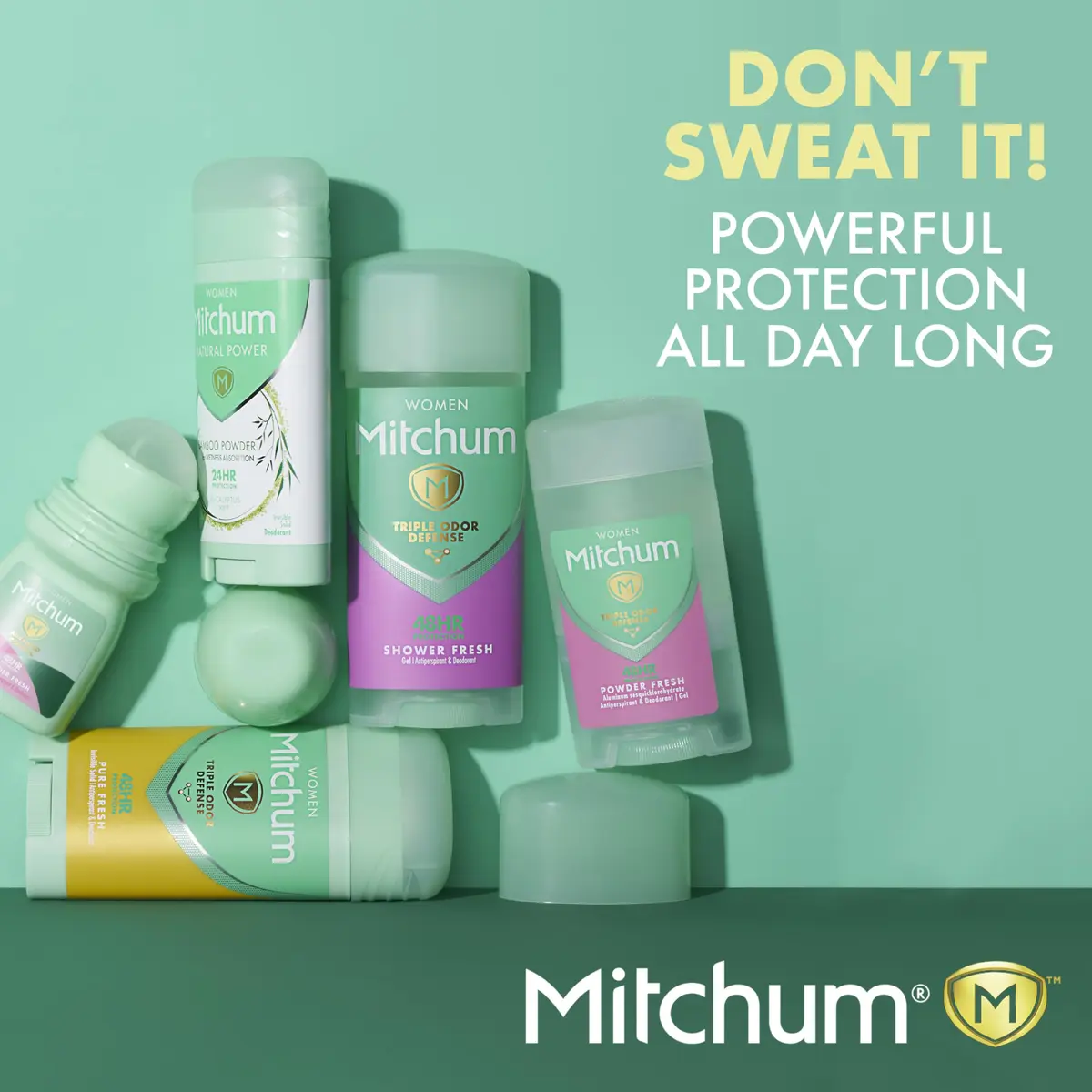 Mitchum Women’s Antiperspirant Deodorant Gel Stick, Powder Fresh, 3.4 oz | 48HR Sweat & Odor Protection - view 7