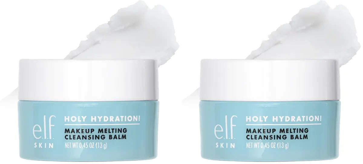 e.l.f. SKIN Mini Holy Hydration! Makeup Melting Cleansing Balm 22ml (0.75 Fl Oz) | Melts Makeup, Hydrates Skin - main product image
