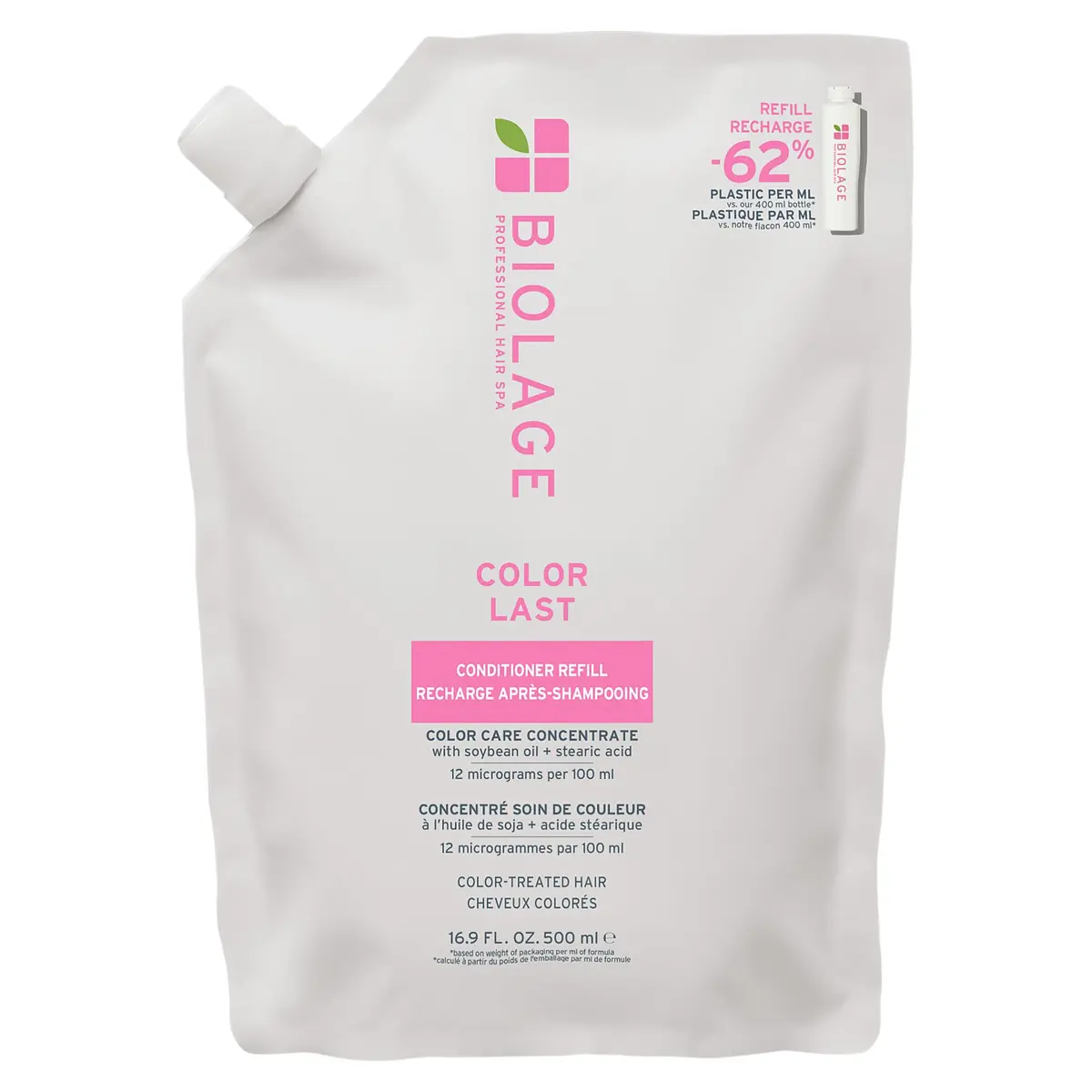 Biolage Color Last Conditioner Refill – For Color-Treated Hair, 16.9 fl oz | Nourishes & Preserves Salon Color - main product image