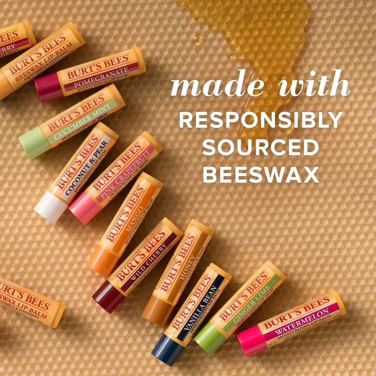 Burt's Bees Mango Lip Balm 0.15 oz (0.44 ml) | Natural Origin Conditioning Treatment - view 6
