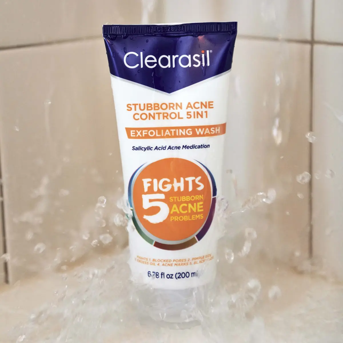 Clearasil Stubborn Acne Control 5in1 Exfoliating Wash 400ml (13.56 fl oz) | Maximum Strength Salicylic Acid - view 7