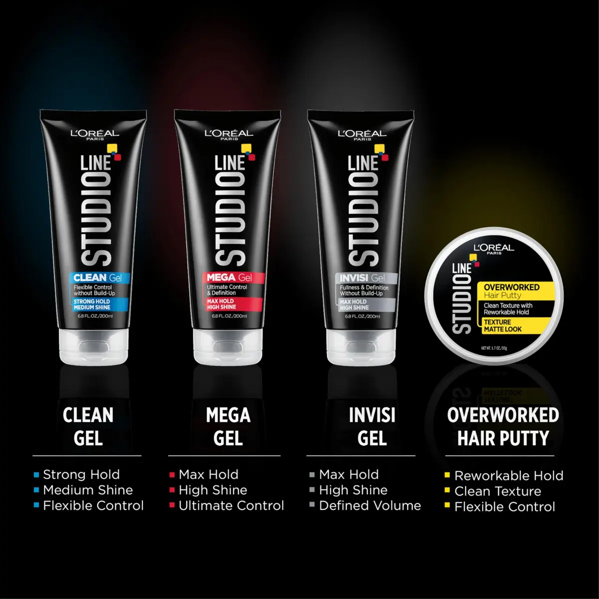 L'Oreal Paris Studio Line Clear Minded Clean Gel - Strong Hold 400ml (13.6 Fl Oz) | Natural Look Hair Gel - view 4