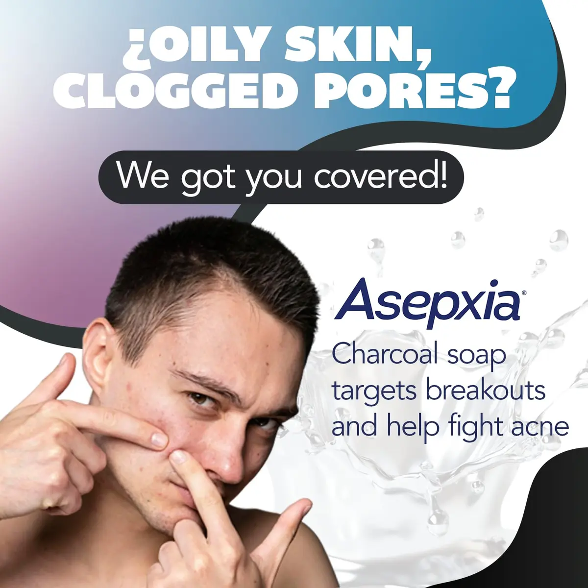 Asepxia Salicylic Acid & Activated Charcoal Bar Soap 4 Oz | Acne Treatment & Deep Cleansing for Oily Skin - view 2