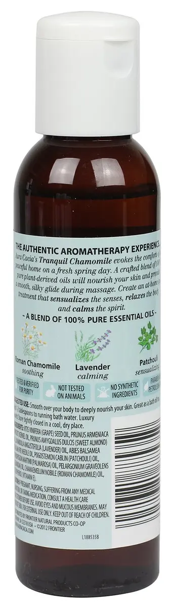 Aura Cacia Tranquil Chamomile Body Oil 360ml (12 Fl Oz) | Aromatherapy for Soothing Moisture - view 2