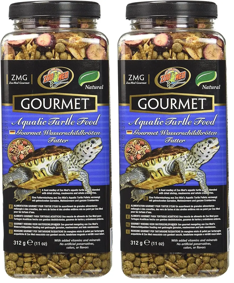 Zoo Med Gourmet Aquatic Turtle Food 22 oz (1.7 lb) | High Protein Treat for Growing Turtles - main product image