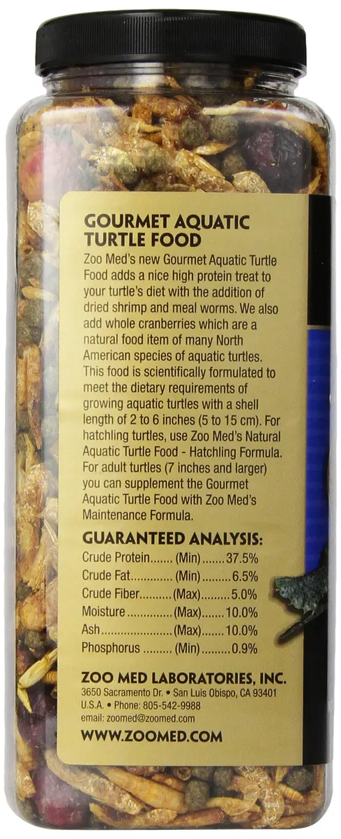 Zoo Med Gourmet Aquatic Turtle Food 22 oz (1.7 lb) | High Protein Treat for Growing Turtles - view 3