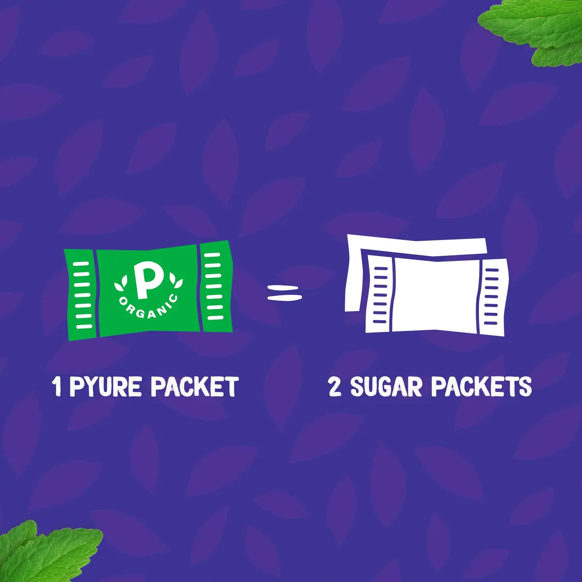 Pyure Organic Stevia Packets | Zero Carb, Zero Sugar, Plant-Based Sweetener | 80 Count - view 6