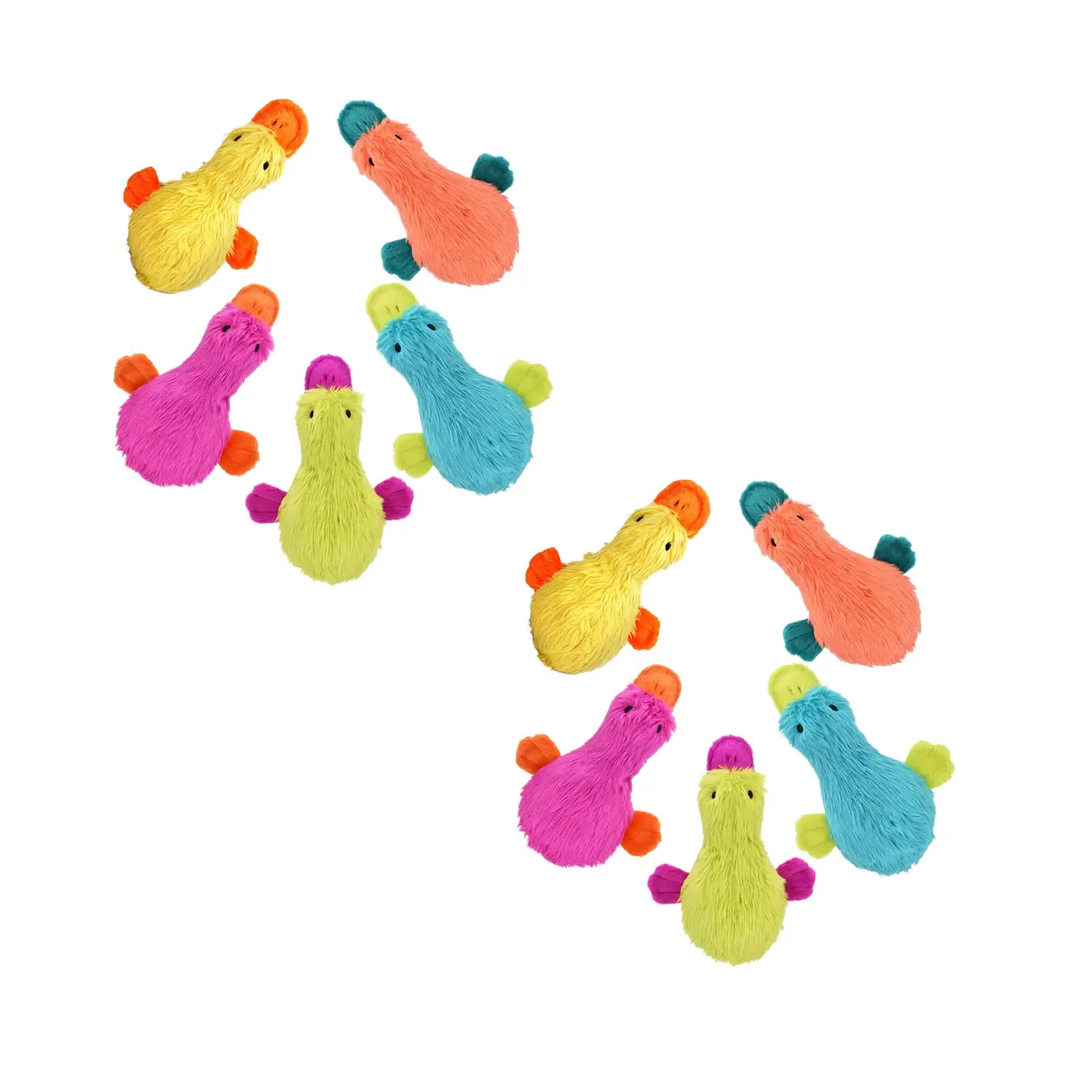 Multipet Duckworth Plush Dog Toy 15" Assorted Colors | Squeaky Plush for All Breeds - main product image