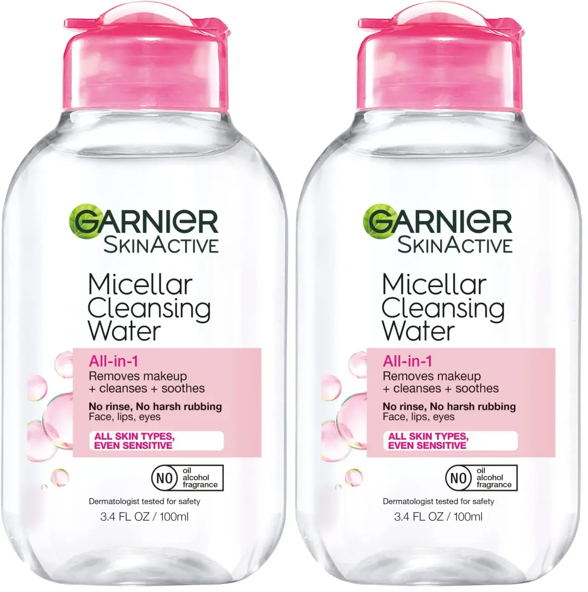 Garnier Micellar Cleansing Water, All-in-1 Makeup Remover & Facial Cleanser, For All Skin Types, 200mL (6.8 Fl Oz) | Dermatologist & Ophthalmologist Tested - main product image