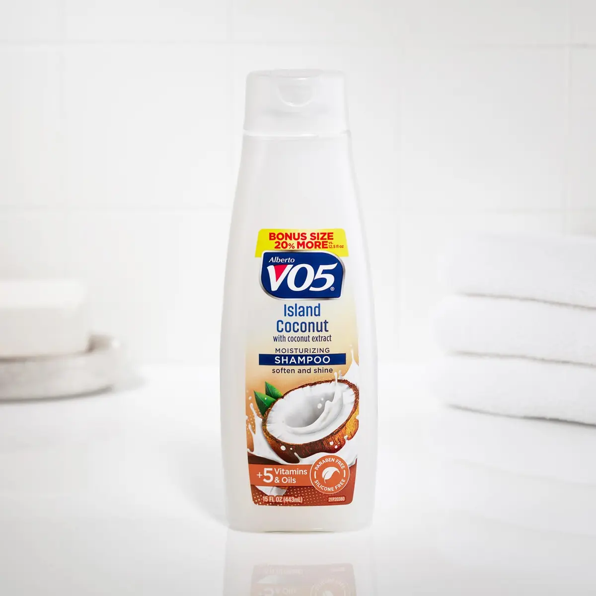 VO5 Island Coconut Moisturizing Shampoo 15 oz | Hydrating, Coconut Milk & Vitamin E, Long Lasting Fragrance - view 2