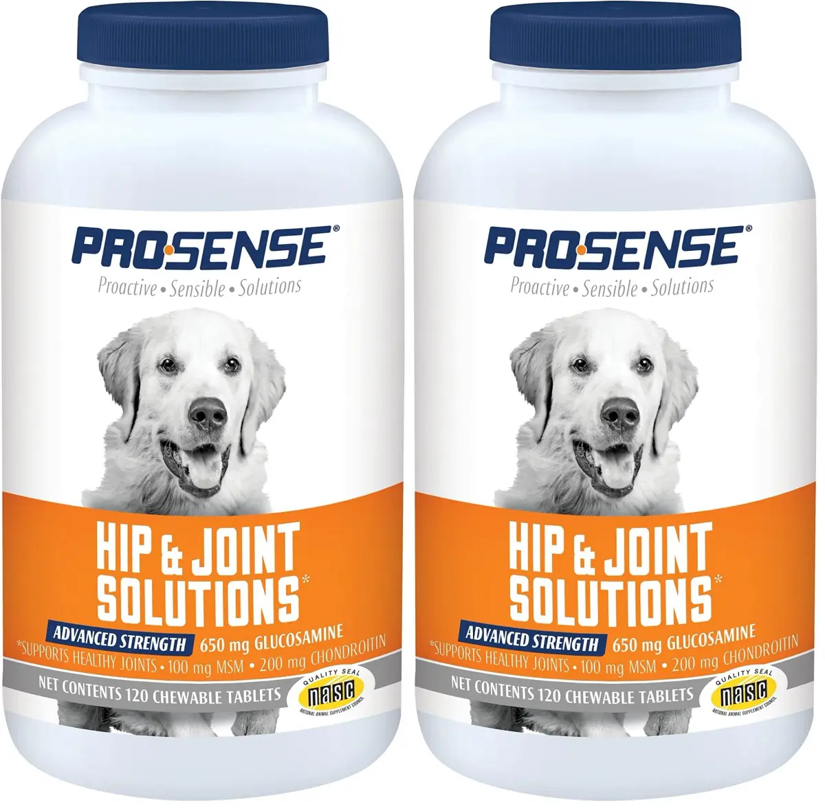 ProSense Advanced Strength Glucosamine Chew Tablets for Dogs 240 ct (120 ct Pack of 2) | Supports Joint Function & Cartilage Health - main product image