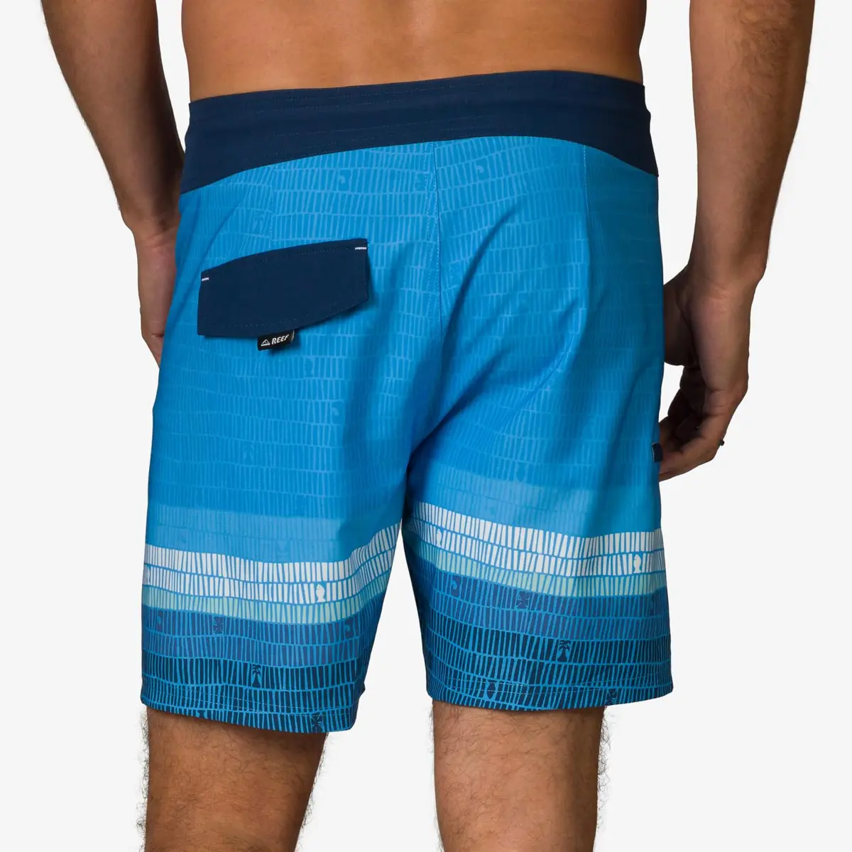 REEF Men's Remy Fixed Waist Boardshort Azure | 4-Way Stretch Water-Ready Swim Shorts - view 3