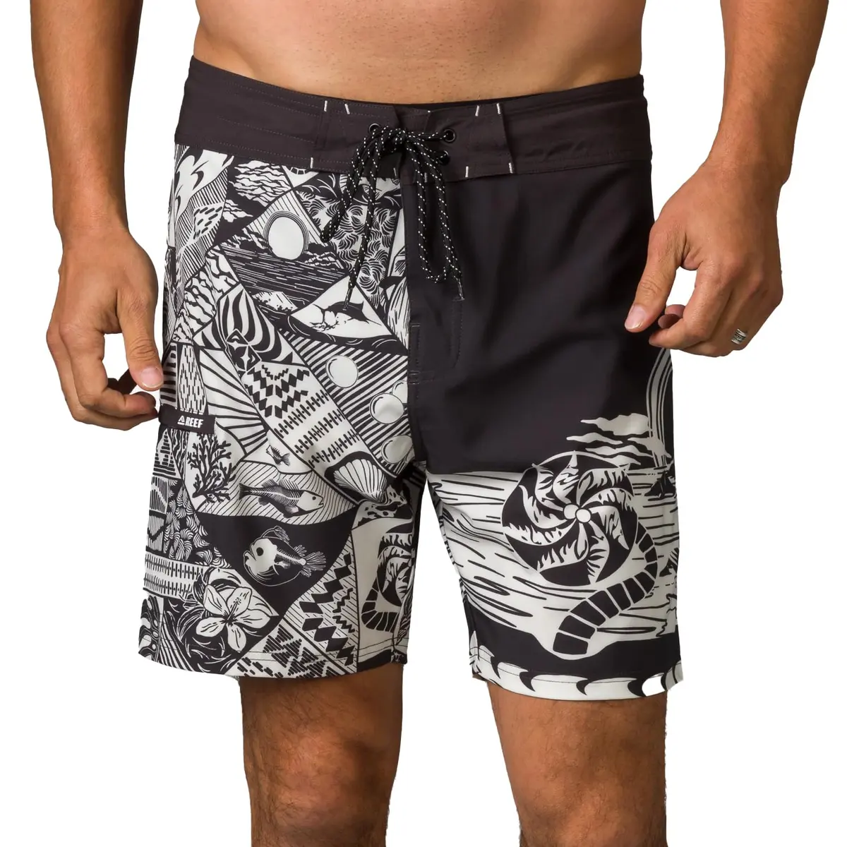 REEF Men's Marshall Fixed WST Boardshort | 4-Way Stretch, Secure Fit, Water-Ready (70-120c) - main product image