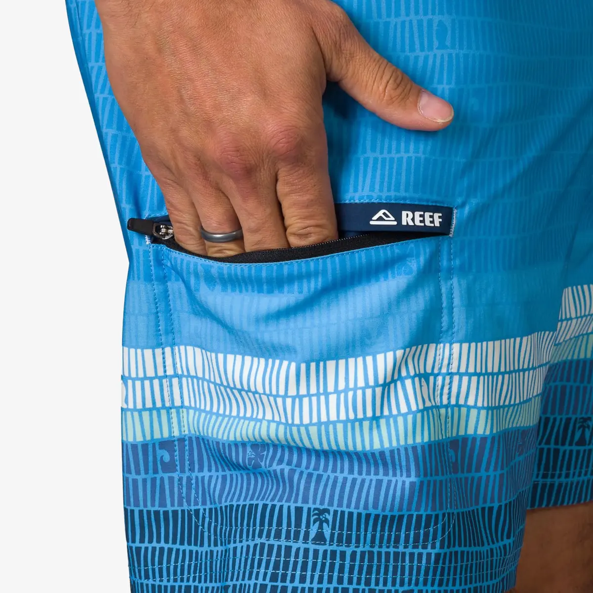 REEF Men's Remy Fixed Waist Boardshort Azure | 4-Way Stretch, Quick Dry, Casual Fit - view 4