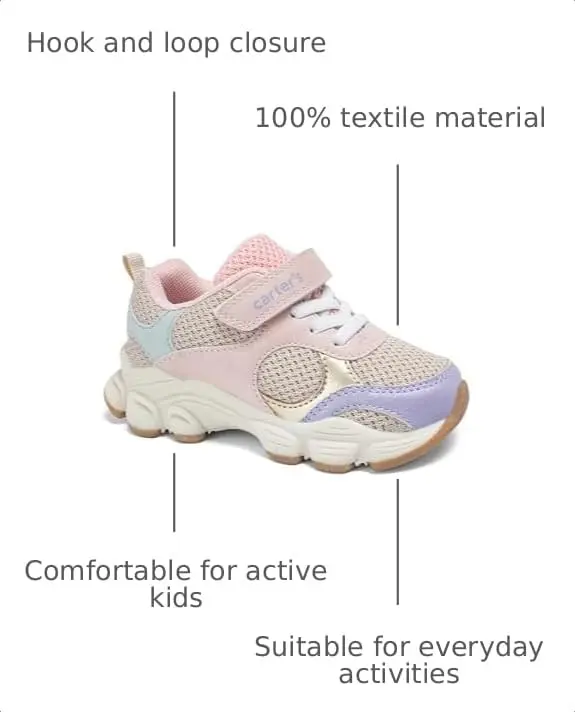 Carter's Johann Khaki Shoes | Unisex Casual Sneakers for Girls & Kids in India - view 3