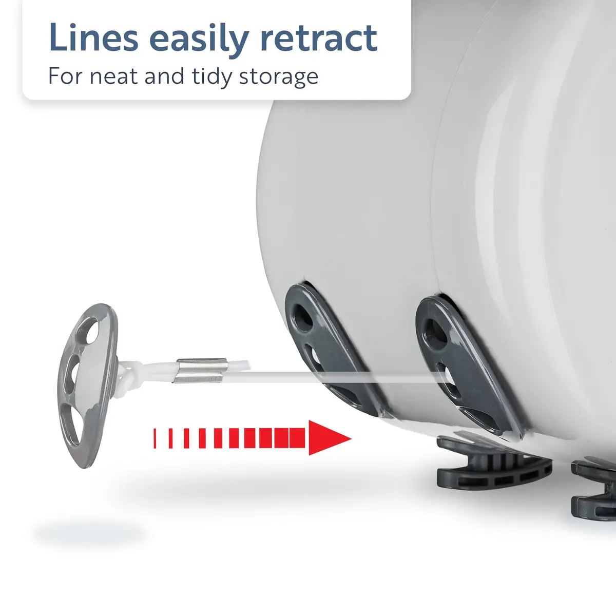 Minky Heavy Duty Retractable Clothesline Dual Line 49 Feet (Pack of 4) | PVC Coated, Space Saving Outdoor Drying - view 3