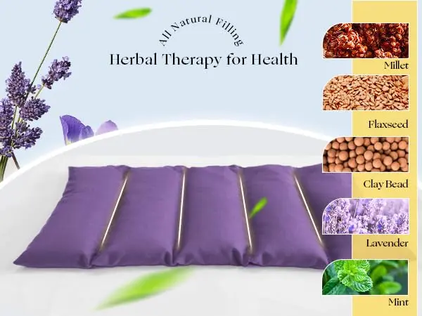 uncn Microwavable Heating Pad 13x7 Inch | Lavender Scent, Moist Warm Compress, Non-Electric & Portable - view 3