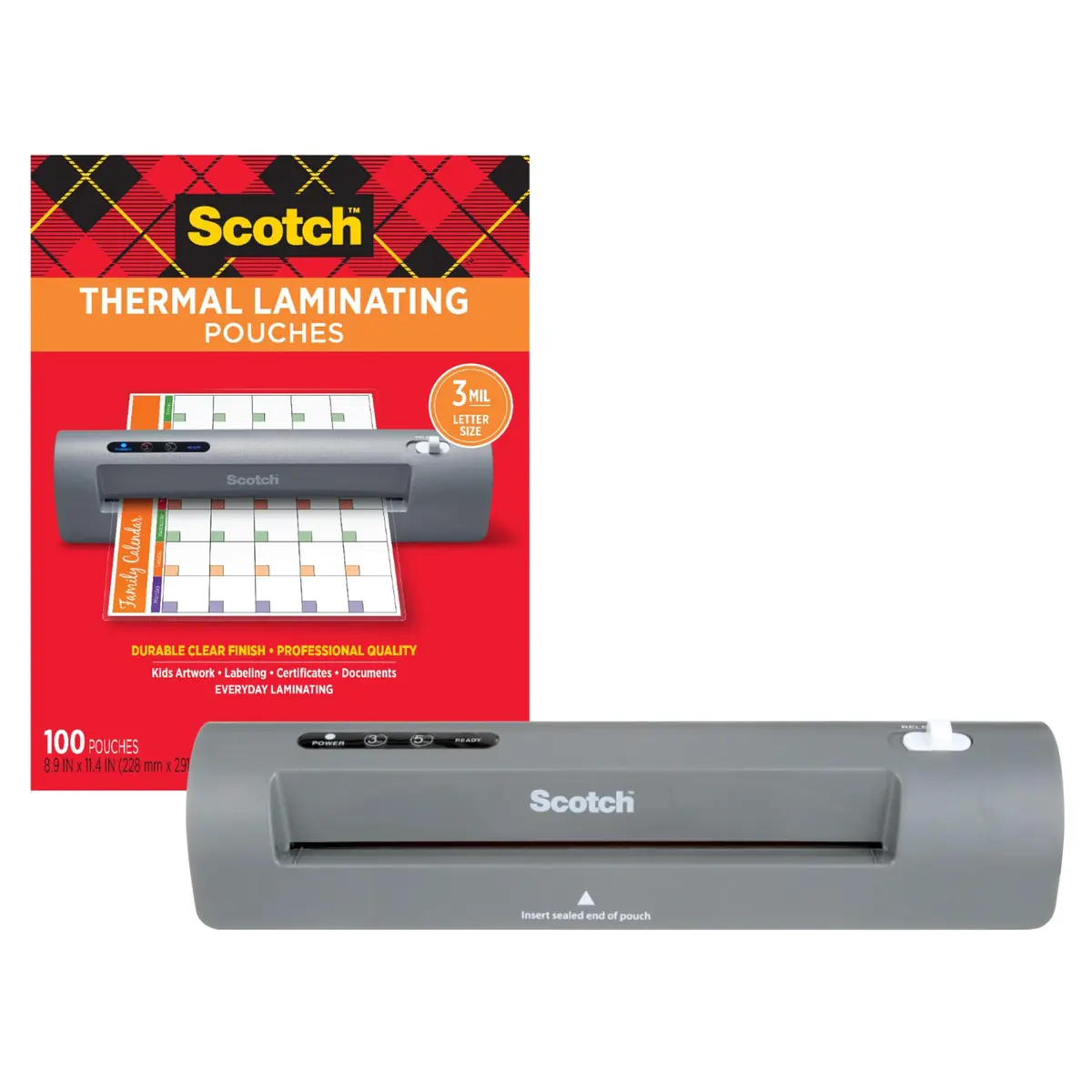 Scotch Thermal Laminator and Pouch Bundle, 9" Wide | Professional Finish for School & Office - main product image