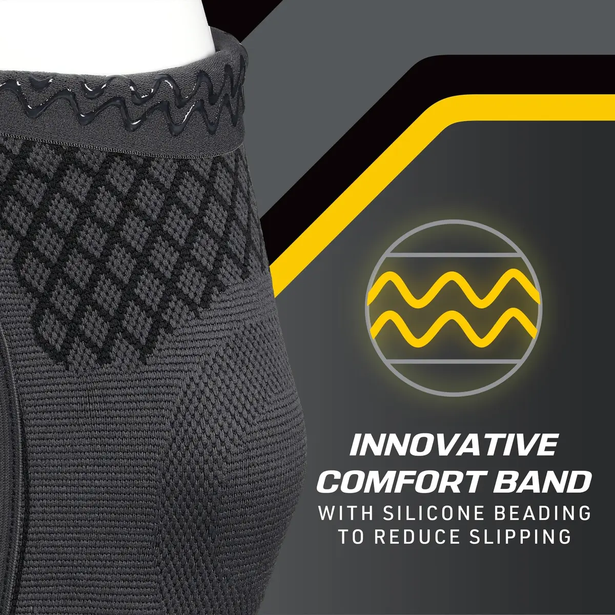 Futuro Premium Compression Knee Sleeve with Removable Stabilizers, XLarge Dark Gray | Orthopedic Brace for Arthritis & Swelling - view 5