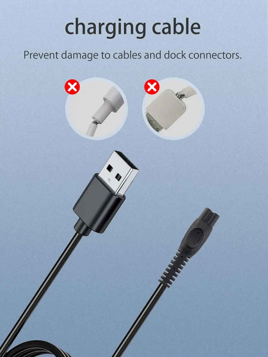NOUKAJU 2pack USB Charging Cable for Philips Sonicare HX3826/23 | Durable, Portable & Safe (70-120 chars) - view 4