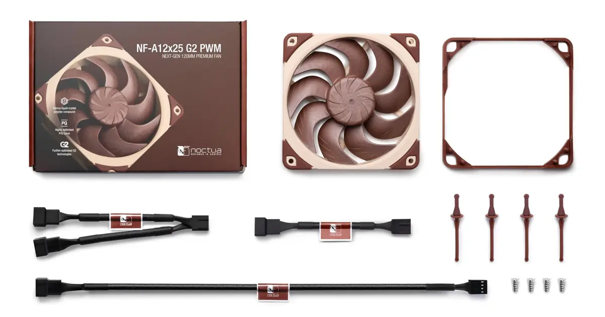 Noctua NF-A12x25 G2 PWM 120mm | Ultra-Quiet High-Performance Fan for PC & Radiators - view 4